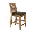 thumbnail image 2 of Sunny Designs Havana 37" Wood Slatback Chair with Cushion Seat in Light Brown, 2 of 2
