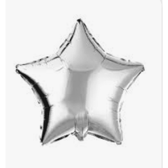 Brava - Silver Star Foil Balloon (18 in.)