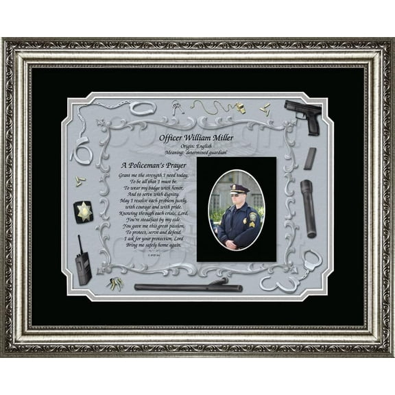 Police Officer Personalized Name/Poem Gift (Picture Optional), Police Graduation Gift, cop gifts, Police Officer Custom Police wall art, poem gift, Boyfriend Police Gift Law Enforcement Print