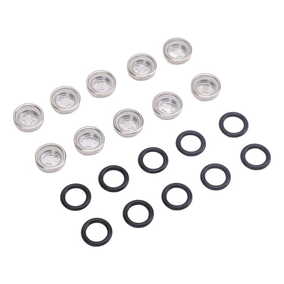 Riousery 10Pcs Brake Master Cylinder Sight Glass with O-Ring 12mm / 0.5in Motorcycle Replacement Window Lens for ATV Dirt Bike Motorbike