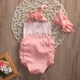 thumbnail image 5 of Seyurigaoka Baby Girls Summer Clothes Set Sleeveless Backless Wave Point Romper+Headband, 5 of 5
