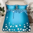 thumbnail image 2 of Feelyou Chic Princess Fashion Bed Sheets, Glitter Sequin Print King Sheets, Teen Adult Girl Female Sheet Set, Luxury Bedroom Decor, 4pcs, 2 of 7