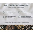 thumbnail image 5 of Soimoi Upholstery & Outdoor Fabric by 2 Yard - Leaves Pattern - 56" Wide Water-Repellent Cloth for Furniture, Bags & Patio Projects - Black, 5 of 7