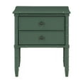 thumbnail image 4 of Comfort Pointe Ellison Vintage Bois Vert 2 Tiroirs Style Côte Table de Chevet, 4 of 11