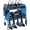 E_Blue, variant on CCCEI Modular Power Tool Organizer Wall Mount with Charging Station. Garage Drill Storage Shelf with Hooks, Heavy Duty Rack, Tool Battery Holder Built in 8 Outlet. Gift for Men. Red, 1 Pack.