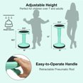 thumbnail image 2 of Costway Wobble Chair Height Adjustable Active Learning Stool Sitting Home Office Green, 2 of 10