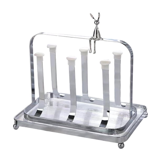 Rejilla para tazas de agua duradera, soporte para rejillas de secado de tazas, soporte para rejillas de secado de tazas de drenaje, soporte para tazas , con bandeja pequeña