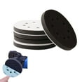 thumbnail image 1 of RULLINE 5-Pack 5" Hook & Loop Backing Pads - 8-Hole Soft Sponge Cushion, Dense Buffer Interface Pads for Tools, 1 of 8