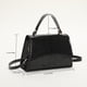 thumbnail image 3 of Bolsa De Hombro Bolsa bandolera para mujer Bolsas tipo satchel de cocodrilo con láser de PU brillante para viajes (negro) Likrtyny Para Estrenar, 3 of 9