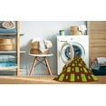 thumbnail image 2 of Ahgly Company Machine Washable Indoor Round Transitional Pistachio Green Area Rugs, 7' Round, 2 of 7