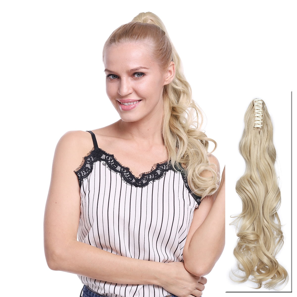 Snoilite Long Thick Claw Jaw Ponytail Extensions Big Wave Snoilite Long Thick Claw Jaw Ponytail Extensions Big Wave