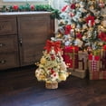 thumbnail image 2 of 2FT Mini Tabletop Christmas Tree with Timer Lights, Artificial Christmas Trees with 24 Pcs Ball Ornament Xmas Tree for Home Office Fireplace Christmas Ornaments, 2 of 5