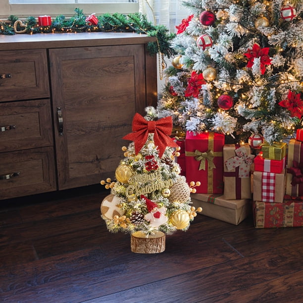 Adornos de Halloween, árbol de Navidad LED luminoso decorativo para el hogar, decoración de escritorio, mini árbol de simulación de escritorio de 0,6 m, regalo navideño, decoraciones navideñas.