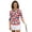 Union Jack Pattern, variant on HUIACONG Shamrock Print Women's Golf Polo Shirts, Quick Dry Quarter Zip 3/4 Sleeve Golf Shirts Breathable Long Sleeve Golf Polo Shirts