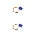thumbnail image 2 of Injueey 9g Micro Servo Fácil Operación Pequeño Mini Servos Tipo de Interfaz de Metal Kit de Motor Compatible Helicóptero Coche Barco Robot 360° 2piezas, 2 of 6