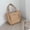 Beige, variant on Women's totes bag large capacity high quality PU leather shoulder bags ladies wild bags sac a main femme ladies handbag big