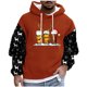 thumbnail image 2 of Sudadera con capucha para hombre, estilo casual, con cuello redondo, estampado, manga larga, blusa de poliéster, 2 of 5