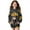 Boston Terrier Paw, variant on Sloth Rose Flower Print Long Hoodies Sweatshirts for Girls Teen Kids with Hooded Pullover Athletic Loose Outfits Casual Sweater Tunic Dress Tops with Pocket, 11-12 Years