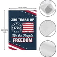 thumbnail image 2 of 250 Anniversary Flag Garden Flag Art Banner Farmhouse 12×18in, 2 of 6