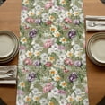 thumbnail image 5 of Table Runners 72 Inches Long Dress Scarves, Sage Green Botanical Farmhouse Kitchen/Dining Table Runner, Coffee Tablerunners, Spring Floral Summer Botanical Vintage 18x72 Inch, 5 of 9