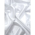 thumbnail image 2 of EOVEA - Satin Fabric by the Yard - 60" Wide Smooth Shiny Satin Fabric for Sewing, Lining, Upholstery, Costumes, Home Décor & DIY Crafts Lightweight Soft-Draping Fabric (White, 1 Yard), 2 of 3