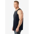 thumbnail image 3 of KingSize Men's Big & Tall Shrink-Less Lightweight Tank - XL, Black, 3 of 5