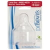 Dr. Brown's Original Wide-Neck Nipple, Level 1 (0m+), 2-Pack