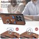 thumbnail image 4 of For Xiaomi 14T Pro Phone Case Leather Back Cover with Card Slots Kickstand - Green, 4 of 5