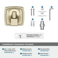thumbnail image 6 of Amerock Stature Golden Champagne Single Prong Robe Hook, 6 of 9