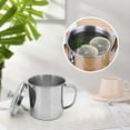 thumbnail image 4 of Double Walled Stainless Steel Coffee Mug, Insulated Travel Camping Cup with Handle, Silver, Dishwasher Safe, 3 Sizes Available, 4 of 7