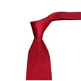 thumbnail image 2 of LYEAA Necktie Mens Satin Solid Self Tie Neckties Business Formal Men Neck Tie Party Wedding Prom Club Suit Neckwear Red, 2 of 3