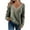 Green, variant on Lovskoo Sweaters for Women Long Sleeve Lace Stitching V Neck Top Casual Loose Knitted Sweaters Blouse Black