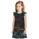 thumbnail image 1 of Fotbe Cartoon Sharks Vestido de Dormir para Niñas de 3 a 10 Años, Mangas Cortas, Estilo Princesa, Pijama Camisón con Mangas Voladas-Small, 1 of 6