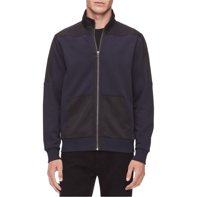 Calvin Klein Cardigan en Tissu Mixte pour Hommes, Bleu, Très Petit