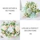 thumbnail image 4 of Ramillete de Flores Artificiales de Seda Elegante para Decoración de Bodas, Hogar y Eventos, en Tonalidad Azul Claro, Incluye Peonías, Hortensias, Margaritas y Crisantemos., 4 of 7