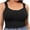 Black, variant on Longline Bras for Women Plus Size Wide Straps Comfortable Wirefree Bralettes Quickly Dry Built in Bra Tank Tops,White,XXL