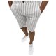 thumbnail image 2 of Puntoco Pantalones Cortos A Rayas Para Hombre Pantalones Cortos Con Bolsillo Y Botones Con Cremallera Pantalones Cortos Blanco M,Pantalones Cortos Hombre, 2 of 6