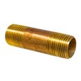 thumbnail image 4 of Eastman Lead Free 1/2" Male NPT MPT MIP Close Nipple Brass Pipe Fitting Fuel / Air / Water / Boat / Gas / Oil WOG (1/2" x 2.5" brass nipple), 4 of 4