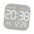 thumbnail image 4 of jifeng Digital Wall Clock Desktop Clock  degreeC/ degreeF Switchable Modern with Week Month Date Display LED Alarm Clock for Bedroom Classroom White Shell, 4 of 9