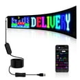 thumbnail image 1 of HOIOS LED Programmable Sign USB 5V LED Digital Sign Huge Bright Scrolling LED Sign for Store Car Window 23.22x4.72", 1 of 6