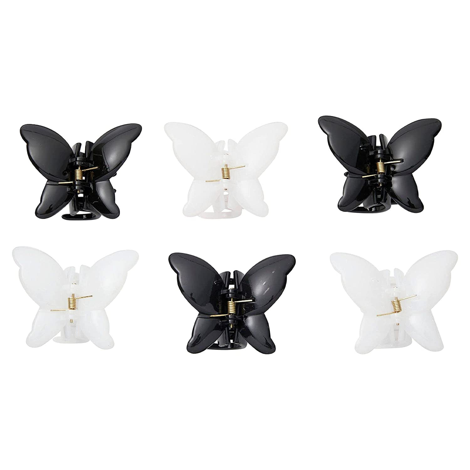 Butterfly Clips for Hair, Claw Clips for Women, Accessories (Black, White,  6 Pack) | Walmart Canada
