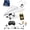 Two Batteries, variant on Rc Paper Airplane DIY Kit Electric Remote Control Plane with Gyro Stabilizer Dual Propellers Foldable Lightweight Glider Tool for Hobbyists and Beginner Flyers