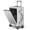 Silver Gray, variant on 20 inch Carry on Luggage, Top Opening Hardshell Zipperless Suitcase with Lightweight PC & Aluminum Frame, TSA locks, Spinner Wheels, USB Charging Port, Cup Holder, Silver Gray