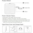 thumbnail image 4 of Sturdy And Durable 384 Points Portable Thermal Printer, Ten Printing Methods USB Interface /  58mm Photo Printer, for Windows /Android /IOS Pink, 4 of 7