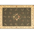 thumbnail image 1 of Ahgly Company Indoor Rectangle Abstract Brown Contemporary Area Rugs, 6' x 9', 1 of 4