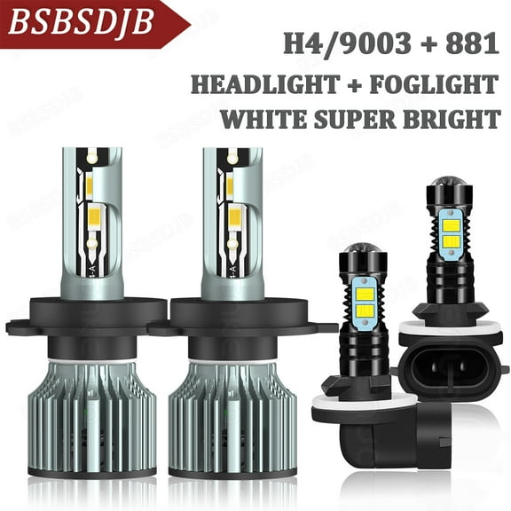 For Kia Soul 2010 2011 LED Headlight High-Low Beam   Fog Light Bulbs Bright White