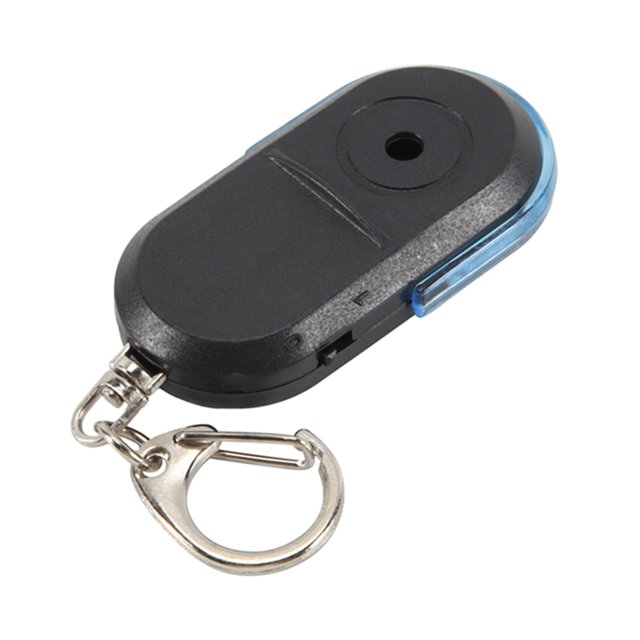 Mini Buscador Llaves de Silbato Anti-Perdida Localizador Etiqueta Inteligente Alarma InaláMbrica Rastreador Luz LED con Sonido Silbido