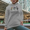 thumbnail image 2 of His Mercies Are New Every Morning, Lamentations 3 23, Flowers & Scripture Art Merch Gift, Heather Grey Hooded Sweatshirt or Hoodie, Medium, 2 of 5