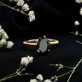 thumbnail image 6 of Lab Grown Black Diamond Solitaire Ring with Surprise Diamond for Women - 7X9 mm, 14K Yellow Gold, US 10.00, 6 of 9