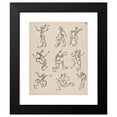 thumbnail image 2 of Henri Gaudier-Brzeska 15x18 Black Modern Framed Museum Art Print Titled - Nine Dancing Figures, in Three Registers (1910 - 1915), 2 of 5